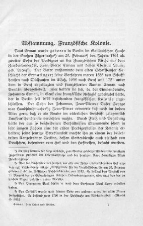 Abstammung, französiche Kolonie