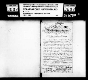 Polizeisachen, öffentliche Sicherheit und Ordnung, Oberamt Ludwigsburg