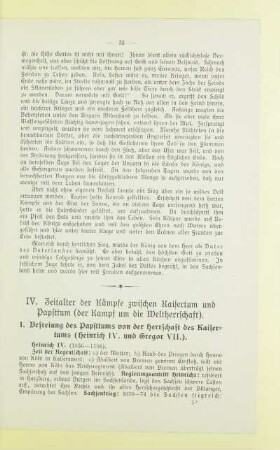 IV. Zeitalter der Kämpfe zwischen Kaisertum und Papsttum (der Kampf um die Weltherrschaft)