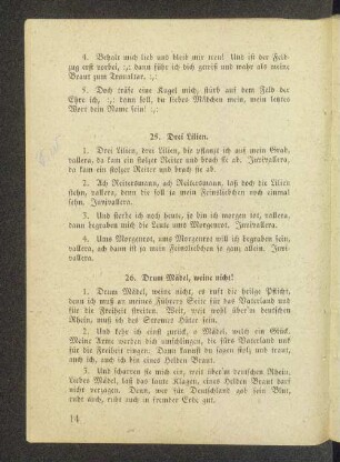 25. Drei Lilien.