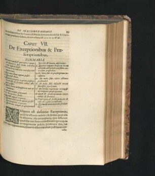 Caput VII. De Exceptionibus & Praescriptionibus.