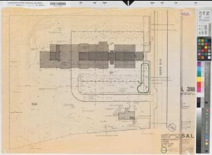 Hamm, Landesarbeitsgericht und Arbeitsgericht, Draufsicht, Lageplan