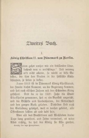 I. König Christian II. von Dänemark zu Berlin