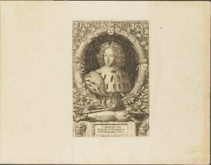 Kupferstich: Carolus XII Svecorum Gothorum Et Vandalorum Rex.