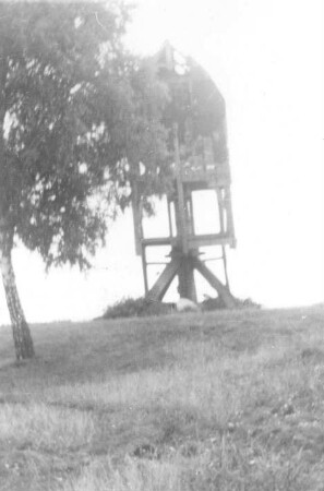 Ströbeck. Bockmühle, erbaut um 1884, Skelett (1972 eingestürzt)