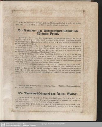 Die Baumwollspinnerei von Julius Walter