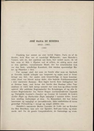 José Maria de Heredia - 1842-1905 (1905)