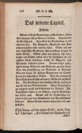 Das siebente Capitel.