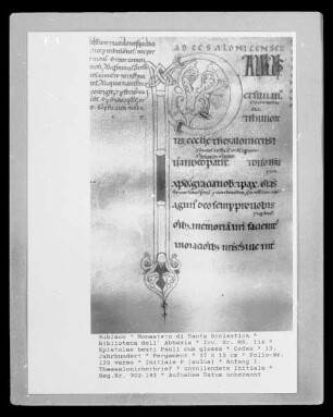 Epistolae beati Pauli cum glossa — Initiale P (aulus), Folio 139 verso