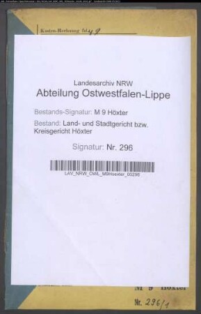 Testamente T. Tappe, Tebbe, Tegethoff