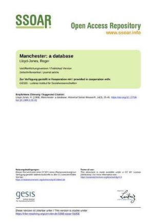 Manchester: a database