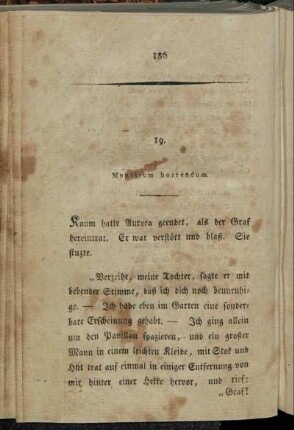 19. Monstrum horrendum. - 20. Ein Faustregen - und ein Kampf mit der Liebe.