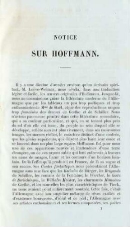 Notice sur Hoffmann