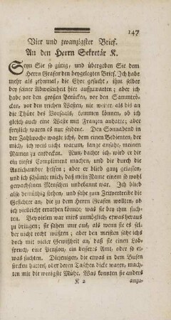 Vier und zwanzigster Brief.