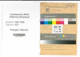 Entnazifizierung Heinrich Knepper , geb. 13.07.1906 (Finanzbeamter)