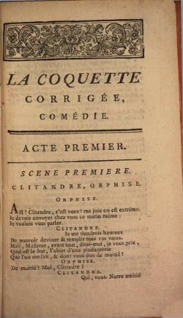 La Coquette corrigée : comédie en 5 actes, et en vers