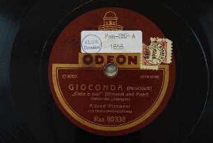 Gioconda : "Cielo e mar" (Himmel und Meer) / (Ponchelli)