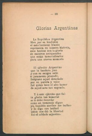 Glorias argentinas