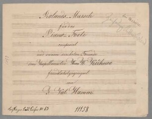 Rolands-Marsch; G; arrangiert; pf - BSB Mus.Schott.Ha 11950-2