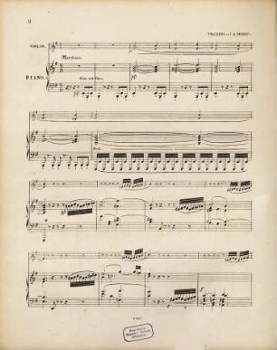 Grand duo pour piano et violin sur des motifs de l'opéra Les Huguenots de Meyerbeer