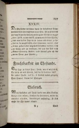 Fruchtbarkeit im Ehestande.
