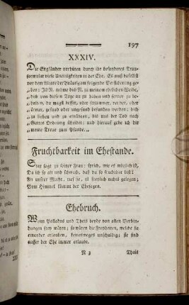 Fruchtbarkeit im Ehestande.
