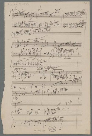 Septets, strings (3), woodwinds (3), pf, op.11, A-Dur, Sketches - BSB Mus.ms. 23190-2 : [without title]