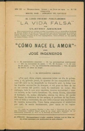 1919000386: Cómo nace el amor