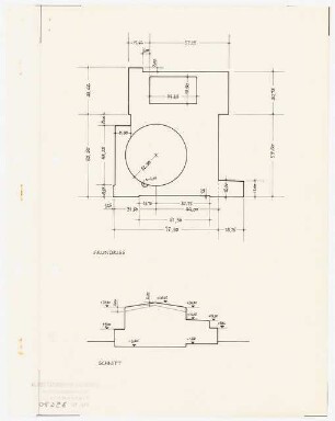 Rosengarten, Mannheim Kongresszentrum: Grundriss Schnitt 1:100