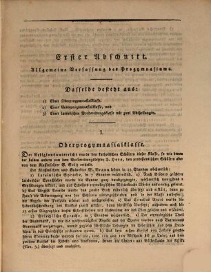 Jahresbericht von dem Königlichen Progymnasium zu Frankenthal : bekanntgemacht bei der öffentlichen Preisevertheilung. 1821