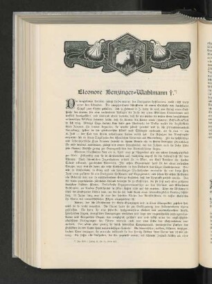 Eleonore Benzinger-Wahlmann