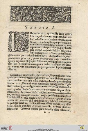 [Thesis I - XXIV]