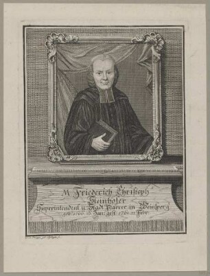 Bildnis des Friedrich Christoph Steinhofer