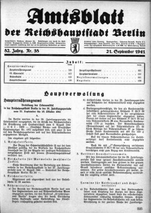 1941,38: Nr. 38, 21. September 1941