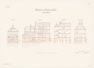 Kinderklinik der Charité, Berlin: Querschnitte 1:100
