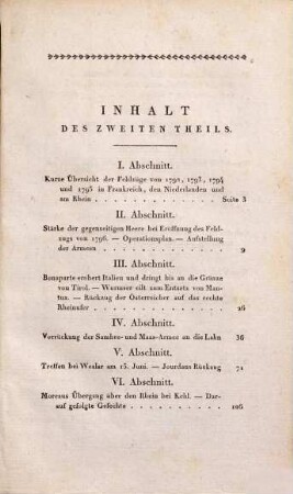 Grundsätze der Strategie : erläutert durch die Darstellung des Feldzugs von 1796 in Deutschland, 2. Geschichte des Feldzugs ; 1. Abt.