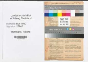 Entnazifizierung Helene Hoffmann, geb. 31.07.1920 (Sekrtaerin)