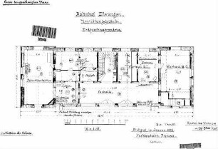 Ellwangen: Empfangsgebäude Grundriss Erdgeschoß