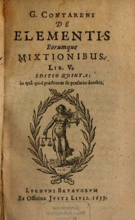 De Elementis et eorum mixtionibus