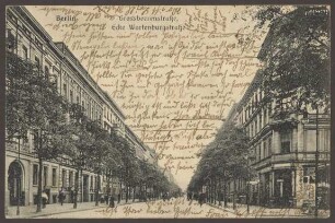 Ansichtskarte Großbeerenstraße, Ecke Wartenburgstraße