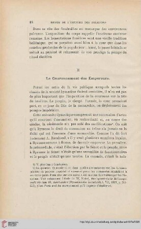 II. Le Couronnement des Empereurs