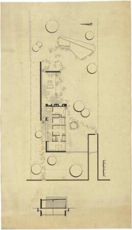 Schneider - Esleben, Paul; Haan - Gruiten (bei Düsseldorf), Parkstraße 12b; Haus Riedel - Grundriss