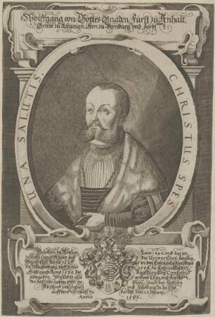 Bildnis des Wolffgang, Fürst von Anhalt-Zerbst