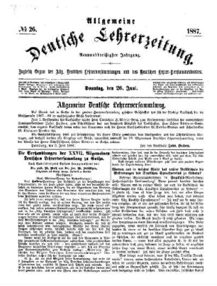 Die Verhandlungen der XXVII. Allgemeinen Deutschen Lehrerversammlung zu Gotha : (Fortsetzung)