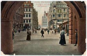 Leipzig, altes Rathaus : Durchblick nach der Thomasgasse