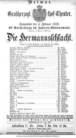 Die Hermannsschlacht