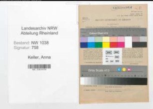 Entnazifizierung Anna Keller , geb. 25.10.1894 ()