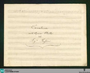 Otello. Excerpts. Arr - Don Mus.Ms. 2577 : V, pf