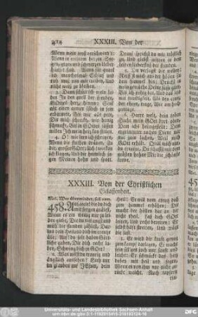 XXXIII. Von der Christlichen Gelassenheit.