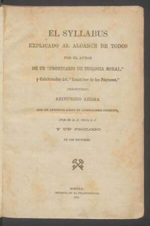 El Syllabus, explicado al alcance de todos